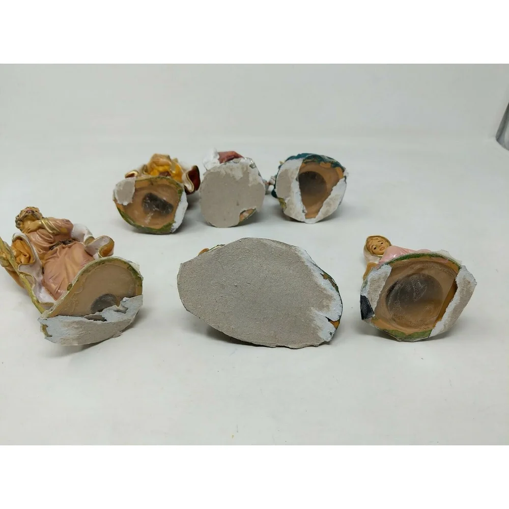 Vintage Lello Italy 6 Piece Nativity Set Wise MenLarge 5